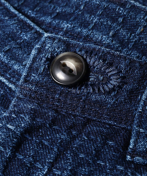 Dickies（ディッキーズ）の「Dickies(R) × PS Paul Smith 刺し子デニム ペインターパンツ / 262251 DC004（デニムパンツ・メンズ・ダークインディゴブルー・LARGE/MEDIUM/SMALL）」の8枚目の写真