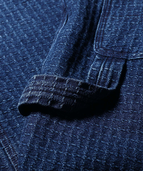 Dickies（ディッキーズ）の「Dickies(R) × PS Paul Smith 刺し子デニム ペインターパンツ / 262251 DC004（デニムパンツ・メンズ・ダークインディゴブルー・LARGE/MEDIUM/SMALL）」の10枚目の写真