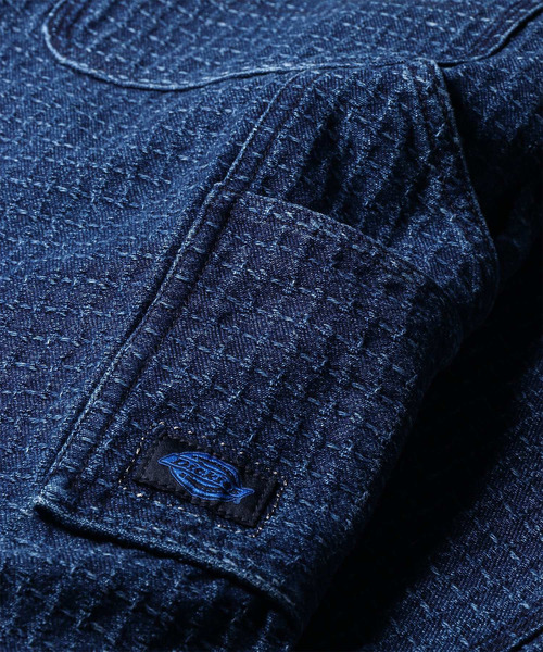 Dickies（ディッキーズ）の「Dickies(R) × PS Paul Smith 刺し子デニム ペインターパンツ / 262251 DC004（デニムパンツ・メンズ・ダークインディゴブルー・LARGE/MEDIUM/SMALL）」の11枚目の写真