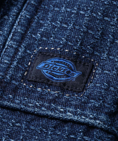 Dickies（ディッキーズ）の「Dickies(R) × PS Paul Smith 刺し子デニム ペインターパンツ / 262251 DC004（デニムパンツ・メンズ・ダークインディゴブルー・LARGE/MEDIUM/SMALL）」の3枚目の写真