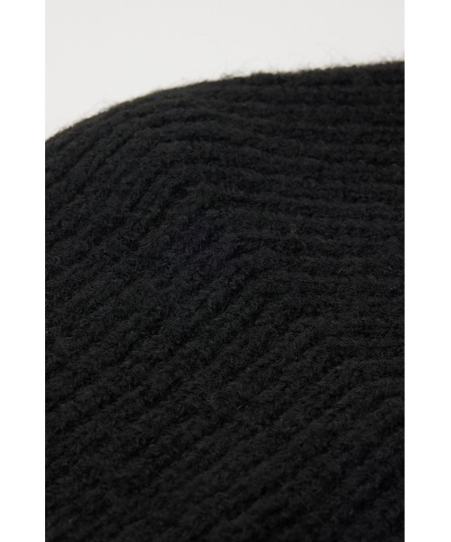 SLY(スライ)の「FLOWER EMBROIDERED KNIT SCARF フラワーエンブロイダリードニットスカーフ 秋服(ニットキャップ/ビーニー・レディース・ブラック/杢グレー・FREE)」の8枚目の写真