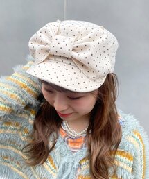 HELLO.SANFRANCISCO | 【HELLO.SANFRANCISCO】BIGリボンドット柄コーデュロイキャップ(キャップ)