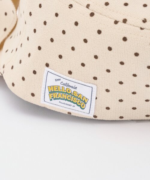 HELLO.SANFRANCISCO(ハローサンフランシスコ)の「【HELLO.SANFRANCISCO】BIGリボンドット柄コーデュロイキャップ(キャップ・レディース・ベージュ/ピンク・ONE SIZE)」の15枚目の写真