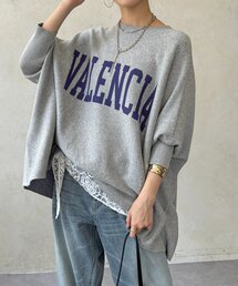 ロゴポンチョニット