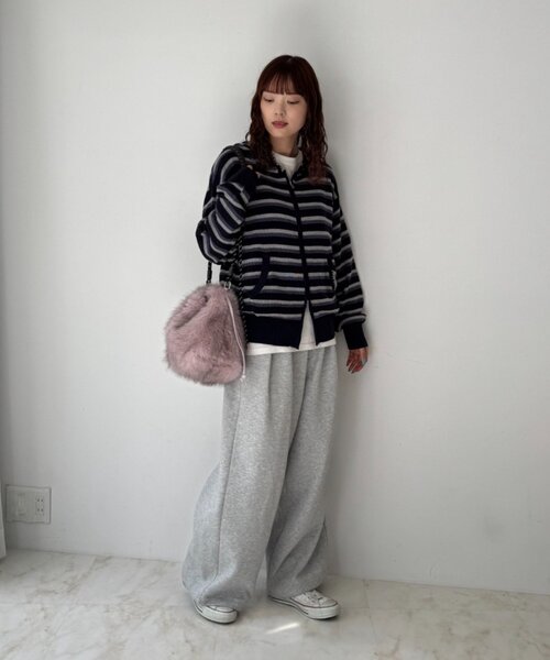 CIAOPANIC TYPY(チャオパニックティピー)の「2WAYパラコードファー巾着バッグ(トートバッグ・レディース・ピンク/グレー/ブラウン/ベージュ・ONE SIZE)」の15枚目の写真
