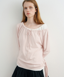 Side Tie T-Shirt (Pink)