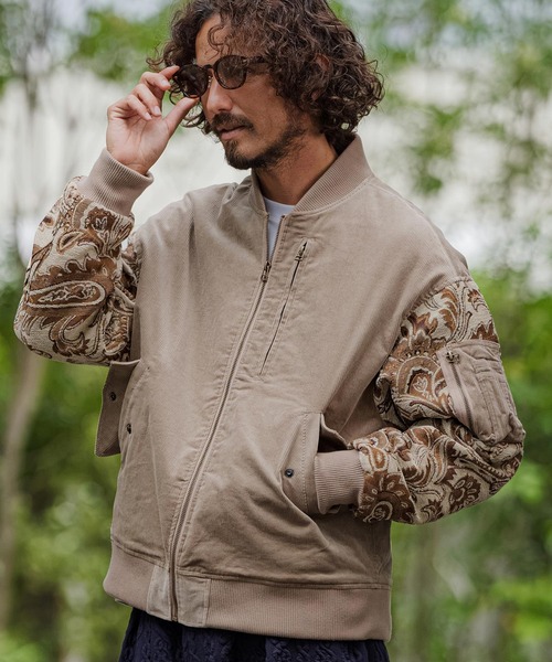 CAMBIO(カンビオ)の「mj11899- ゴブランスリーブコーデュロイブルゾン(その他アウター・メンズ・ベージュ/ブラック・XL/L/M)」の10枚目の写真