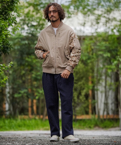 CAMBIO(カンビオ)の「mj11899- ゴブランスリーブコーデュロイブルゾン(その他アウター・メンズ・ベージュ/ブラック・XL/L/M)」の11枚目の写真
