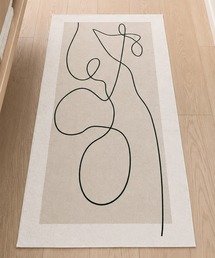 aimoha（アイモハ）の「モダン柄ラグマット 80×160cm（ラグ/マット）」