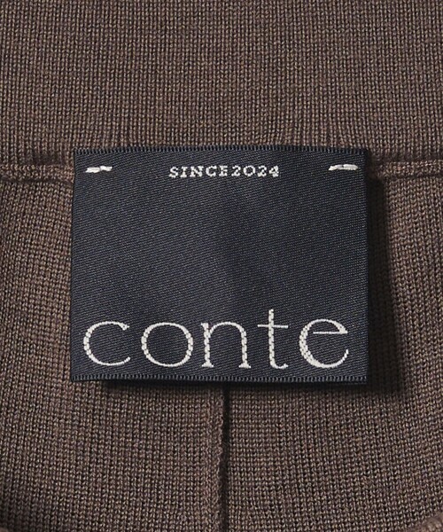 conte(コンテ)の「<conte>NVL ハイゲージ ニットパンツ(その他パンツ・レディース・ブラック/ナチュラル/ダークブラウン・S/M)」の20枚目の写真