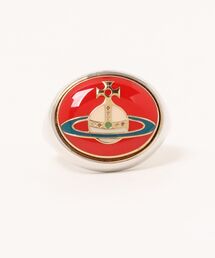 ENAMEL BUTTON RING