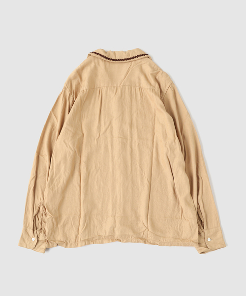 JOURNAL STANDARD(ジャーナルスタンダード)の「NOMARHYTHM / ノーマリズム Trim Embroidery Shirt(シャツ/ブラウス・メンズ・ベージュ・2/3)」の2枚目の写真