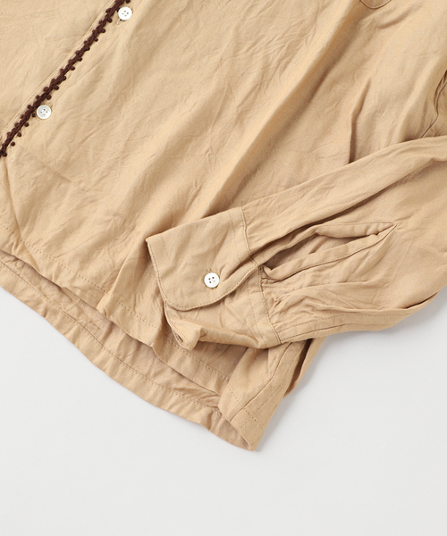 JOURNAL STANDARD(ジャーナルスタンダード)の「NOMARHYTHM / ノーマリズム Trim Embroidery Shirt(シャツ/ブラウス・メンズ・ベージュ・2/3)」の4枚目の写真