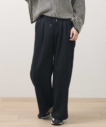 スウェット 裏毛ハイウエストワイドパンツ