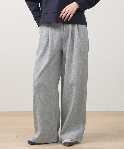 laulea(ラウレア)の「スウェット 裏毛ハイウエストワイドパンツ(スウェットパンツ・レディース・グレー/ダークグレー/ブラック・L/M)」の10枚目の写真