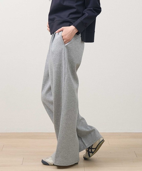 laulea(ラウレア)の「スウェット 裏毛ハイウエストワイドパンツ(スウェットパンツ・レディース・グレー/ダークグレー/ブラック・L/M)」の13枚目の写真
