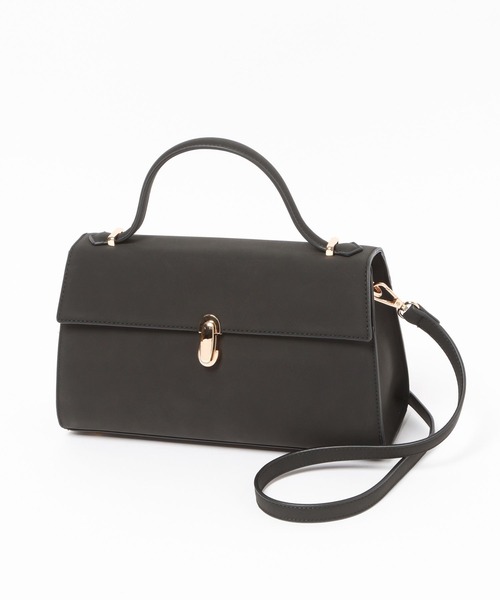 Andemiu(アンデミュウ)の「オ-バルメタルフラップBAG/1070221(ハンドバッグ・レディース・ブラック/ベージュ/ライトピンク・FREE)」の4枚目の写真