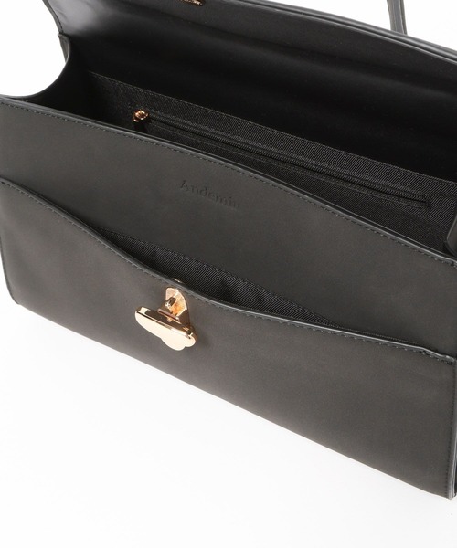 Andemiu(アンデミュウ)の「オ-バルメタルフラップBAG/1070221(ハンドバッグ・レディース・ブラック/ベージュ/ライトピンク・FREE)」の21枚目の写真