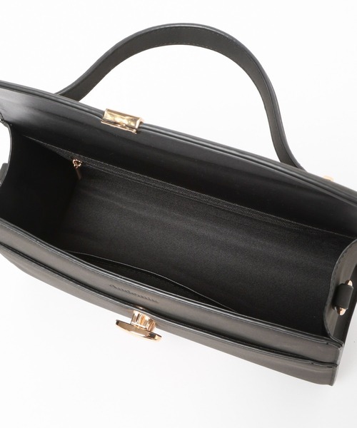 Andemiu(アンデミュウ)の「オ-バルメタルフラップBAG/1070221(ハンドバッグ・レディース・ブラック/ベージュ/ライトピンク・FREE)」の22枚目の写真