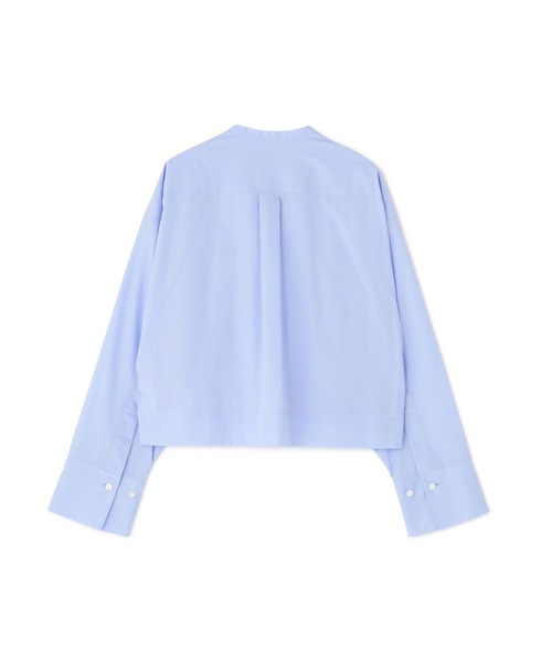 YLEVE（イレーヴ）の「YLEVE / COTTON TYPEWRITER STRING SKIPPER SHIRT（シャツ/ブラウス・レディース・ブルー/ホワイト・1）」の12枚目の写真
