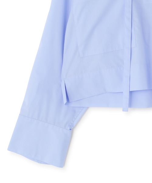 YLEVE（イレーヴ）の「YLEVE / COTTON TYPEWRITER STRING SKIPPER SHIRT（シャツ/ブラウス・レディース・ブルー/ホワイト・1）」の15枚目の写真