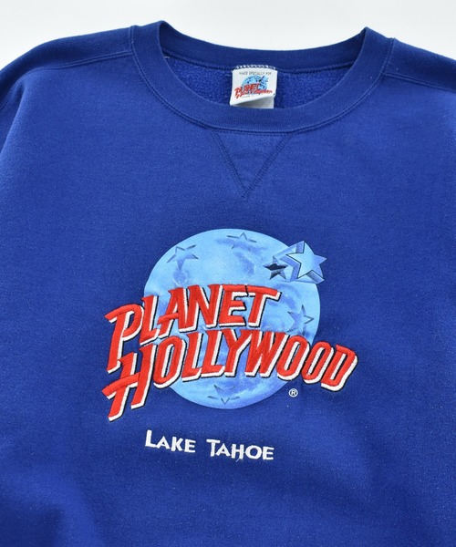 VINTAGE(ヴィンテージ)の「【USED】90's PLANET HOLLLYWOOD ロゴ スウェット USA製(スウェット・メンズ・ブルー・X-LARGE)」の2枚目の写真