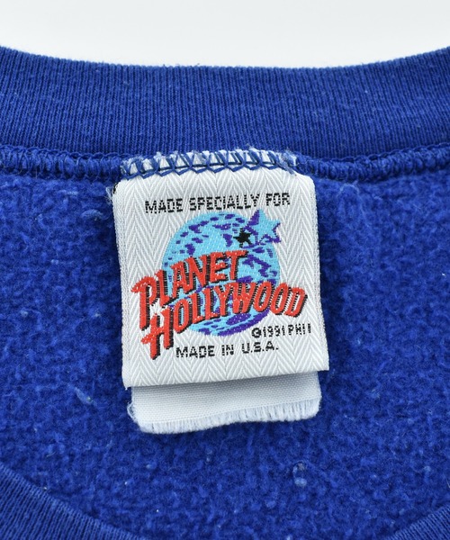 VINTAGE(ヴィンテージ)の「【USED】90's PLANET HOLLLYWOOD ロゴ スウェット USA製(スウェット・メンズ・ブルー・X-LARGE)」の4枚目の写真