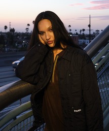 ZIG ZAG QUILTED CHORE JACKET