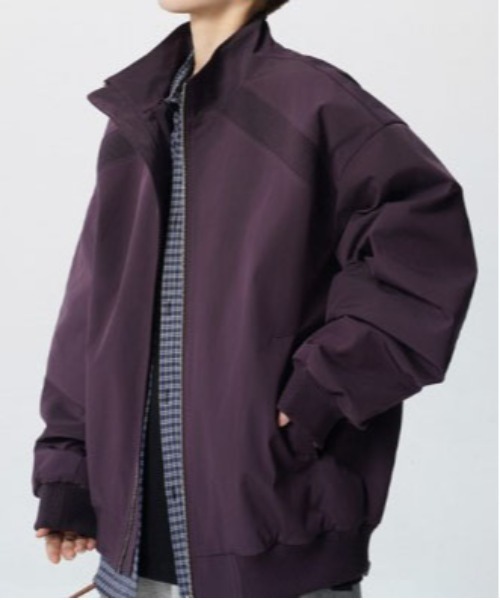 DOUBLE STEAL(ダブルスティール)の「DSルーズフィットスタンドカラーブルゾン(ブルゾン・メンズ・ブラック/パープル/グレー・MEDIUM/LARGE/X-LARGE)」の9枚目の写真
