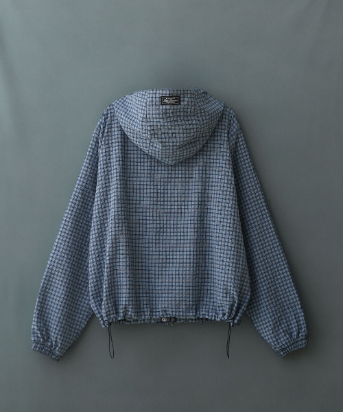 BadBlue(バッドブルー)の「Check Hoodie Jacket Blue(パーカー・レディース・その他・FREE)」の5枚目の写真