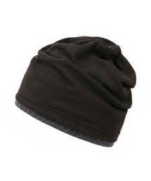 UNDERCONTROL（アンダーコントロール）の「冬 ロールアップ 二重レイヤード スラブ ロングビーニー 男女兼用 帽子 DOUBLE KNIT HAT / AG WOOL / FADED BLACK（ニットキャップ/ビーニー）」