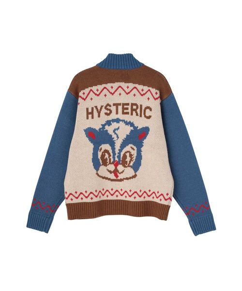 HYSTERIC GLAMOUR(ヒステリックグラマー)の「HYSTERIC SKUNKジャカード ジャンパー(その他アウター・レディース・ブルー/ピンク/ブラック・FREE)」の3枚目の写真