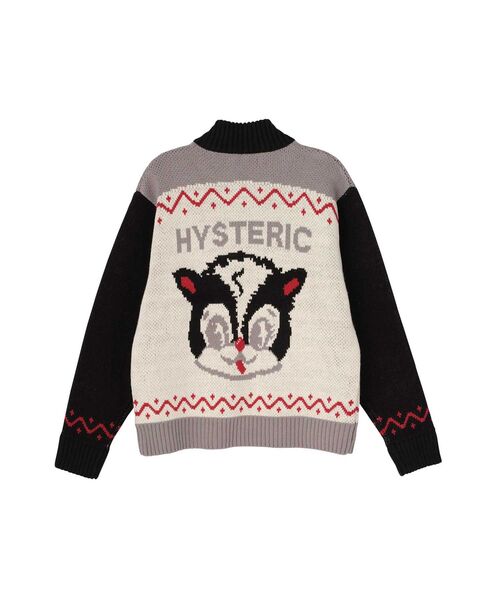 HYSTERIC GLAMOUR(ヒステリックグラマー)の「HYSTERIC SKUNKジャカード ジャンパー(その他アウター・レディース・ブルー/ピンク/ブラック・FREE)」の8枚目の写真
