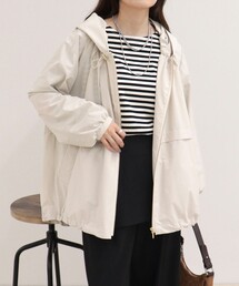 ストレッチタフタブルゾン
