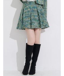 MERCURYDUO（マーキュリーデュオ）の「オリジナルツィードプリーツミニスカート（スカート・レディース）」