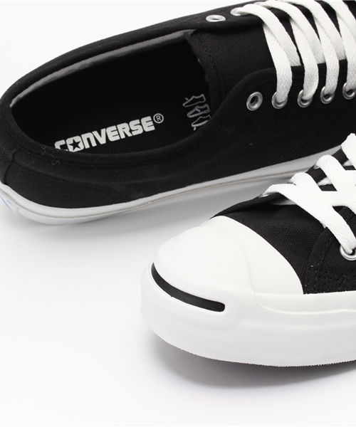CONVERSE(コンバース)の「CONVERSE: 【JACK PURCELL】(スニーカー・メンズ・ホワイト/ブラック・6.5/8/6/7/7.5/9)」の4枚目の写真