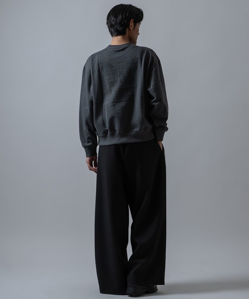 SIDEWAY STANCE(サイドウェイスタンス)の「【SIDEWAY STANCE】バタフライ プリント 裏起毛 プルオーバー(スウェット・メンズ・杢グレー/ブラック/チャコール・SMALL/LARGE/MEDIUM)」の10枚目の写真