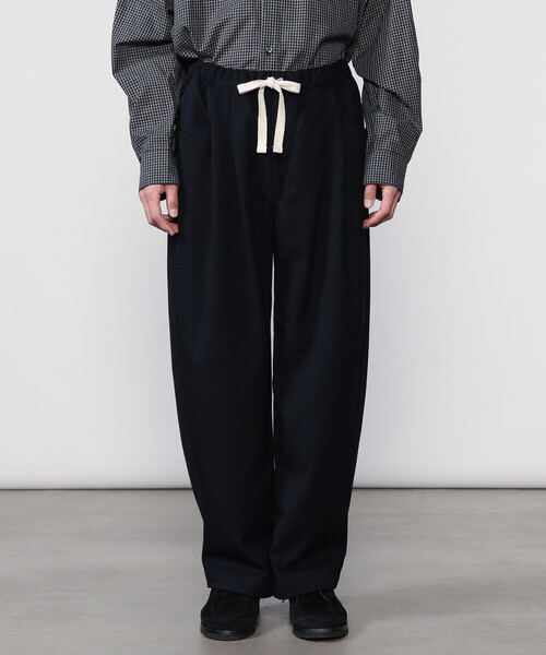 DANTON(ダントン)の「DANTON | フランネル 2タックイージーパンツ MEN(その他パンツ・メンズ・ダークネイビー/ダークグレー・42/40/38)」の8枚目の写真