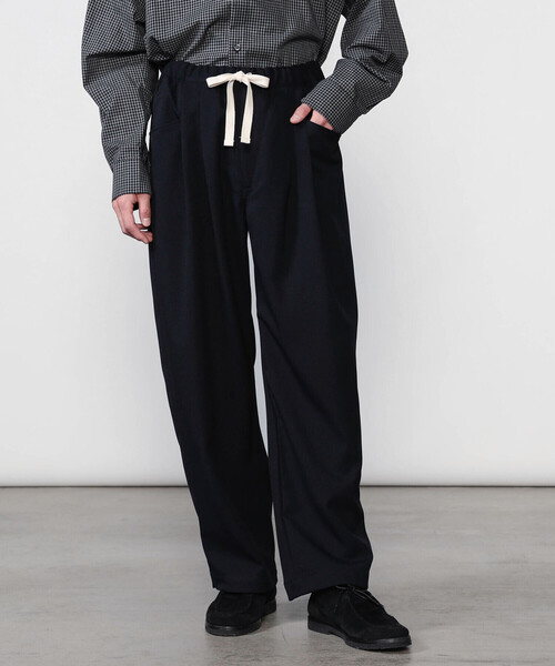 DANTON(ダントン)の「DANTON | フランネル 2タックイージーパンツ MEN(その他パンツ・メンズ・ダークネイビー/ダークグレー・42/40/38)」の11枚目の写真