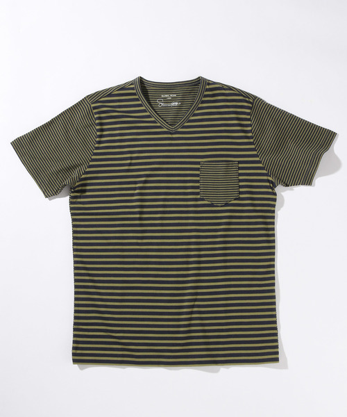 GLOBAL WORK(グローバルワーク)の「【高品質素材使用】スーピマボーダーVネックT/707598(Tシャツ/カットソー・メンズ・グレー/ネイビー/ダークグレー/ダークブルー/ブルー・SMALL/LARGE/X-LARGE/MEDIUM)」の4枚目の写真