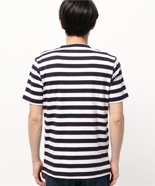 GLOBAL WORK(グローバルワーク)の「【高品質素材使用】スーピマボーダーVネックT/707598(Tシャツ/カットソー・メンズ・グレー/ネイビー/ダークグレー/ダークブルー/ブルー・SMALL/LARGE/X-LARGE/MEDIUM)」の7枚目の写真