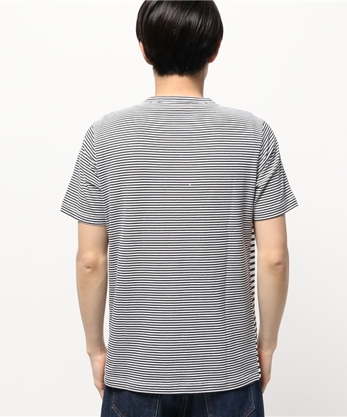 GLOBAL WORK(グローバルワーク)の「【高品質素材使用】スーピマボーダーVネックT/707598(Tシャツ/カットソー・メンズ・グレー/ネイビー/ダークグレー/ダークブルー/ブルー・SMALL/LARGE/X-LARGE/MEDIUM)」の12枚目の写真