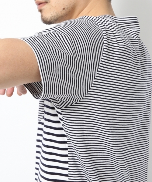 GLOBAL WORK(グローバルワーク)の「【高品質素材使用】スーピマボーダーVネックT/707598(Tシャツ/カットソー・メンズ・グレー/ネイビー/ダークグレー/ダークブルー/ブルー・SMALL/LARGE/X-LARGE/MEDIUM)」の14枚目の写真