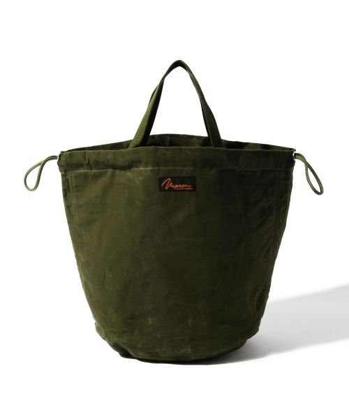 BEAMS BOY(ビームスボーイ)の「Napron / パラフィン PATIENTS BAG(トートバッグ・レディース・ベージュ/グリーン・ONE SIZE)」の13枚目の写真