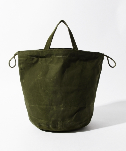 BEAMS BOY(ビームスボーイ)の「Napron / パラフィン PATIENTS BAG(トートバッグ・レディース・ベージュ/グリーン・ONE SIZE)」の14枚目の写真