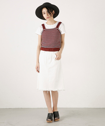 MOUSSY | FRINGE SK(デニムスカート)
