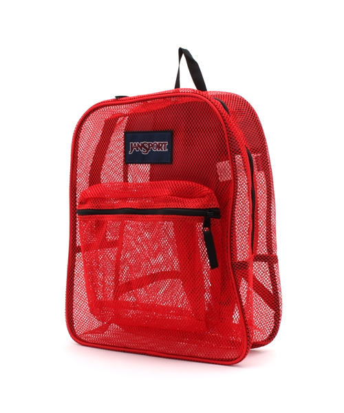 JANSPORT（ジャンスポーツ）の「WEGO/JANSPORT MESH PACK（バックパック/リュック・メンズ・レッド/ブラック・FREE）」の3枚目の写真