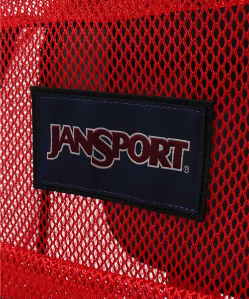 JANSPORT（ジャンスポーツ）の「WEGO/JANSPORT MESH PACK（バックパック/リュック・メンズ・レッド/ブラック・FREE）」の6枚目の写真