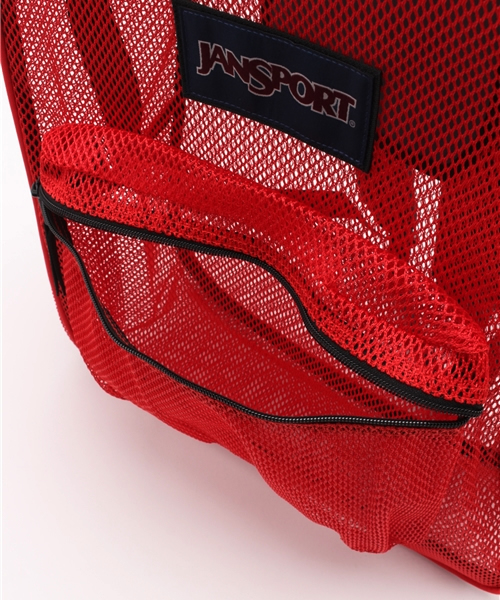 JANSPORT（ジャンスポーツ）の「WEGO/JANSPORT MESH PACK（バックパック/リュック・メンズ・レッド/ブラック・FREE）」の7枚目の写真