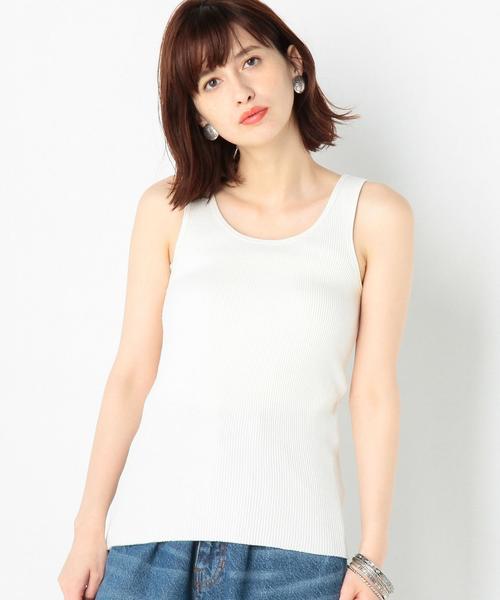 Another Edition（アナザーエディション）の「ワッフルタンクトップ/AEBC　ワッフル TANK TOP◆（タンクトップ・レディース・ホワイト/ライトグレー/レッド・FREE）」の2枚目の写真